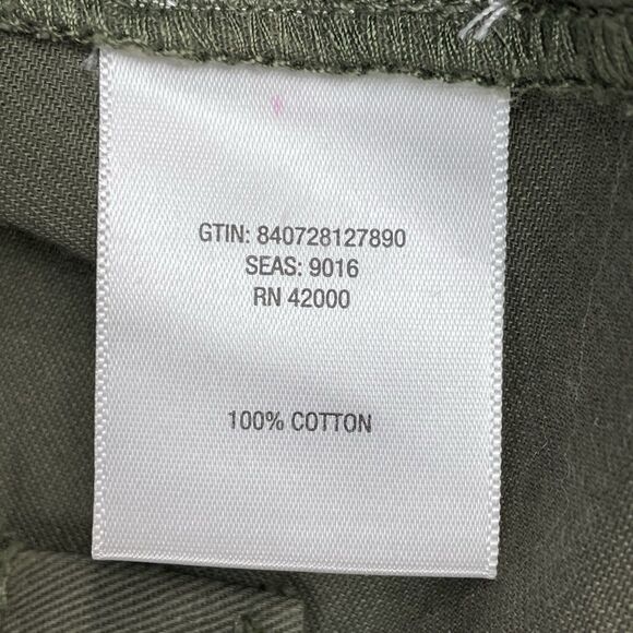 Adam Levine Button-Up Shirt Jacket Long Sleeve Womens S Solid Green Pockets Army - Picture 7 of 14